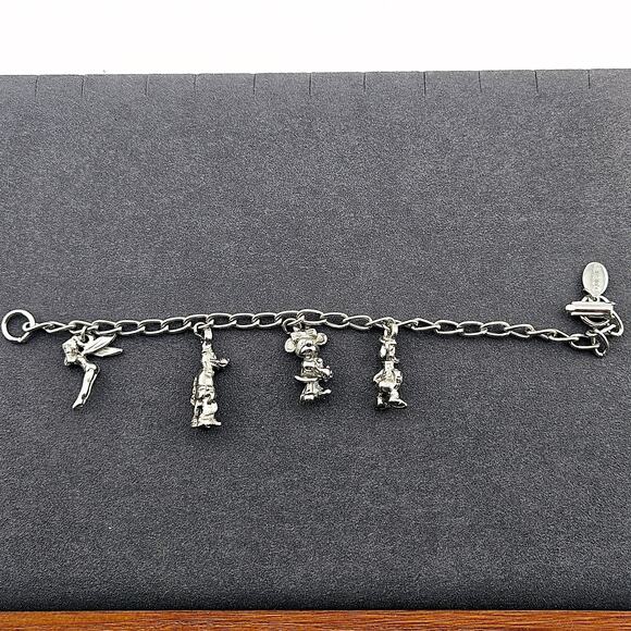 Disney Jewelry - Disney Silver Tone Character Charm Bracelet
